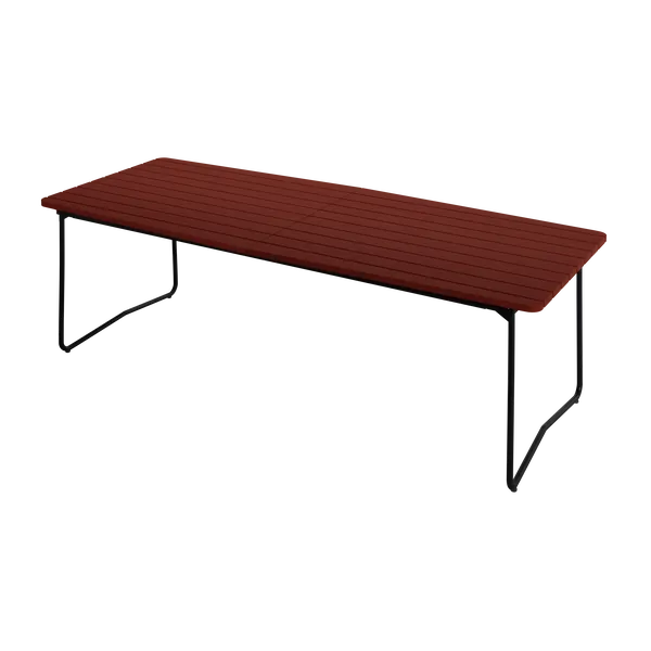 B31 Bord 92x230 cm Mörkröd / Svart