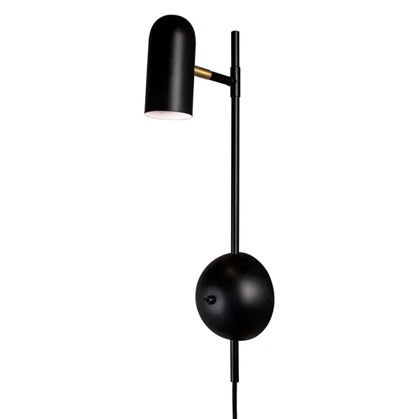 Swan Wall Lamp Black
