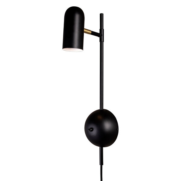 Swan Vägglampa Svart