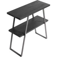 Quill Konsolbord / Boghylde H75 cm Sort Mangotræ / Jern