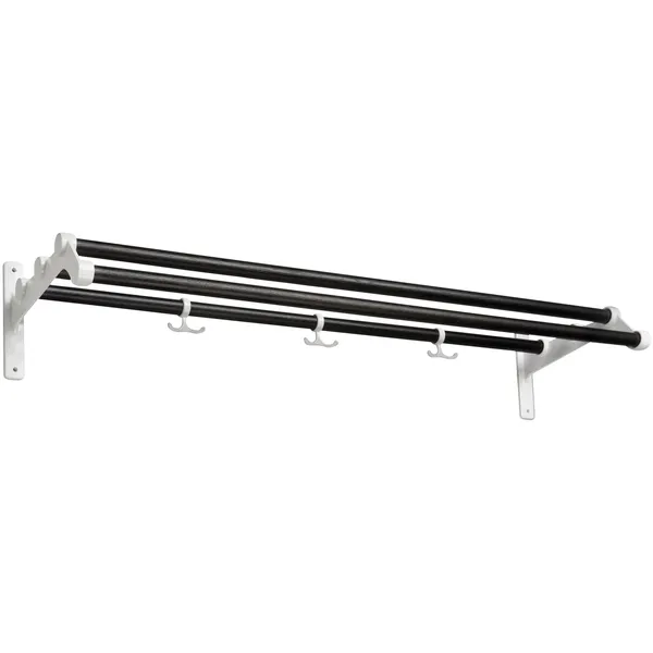 Nostalgi 291 Hattehylle 100 cm Hvit / Black Stained Oak