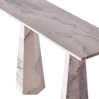 Hexagon Konsolbord Albanian Grey Marmor