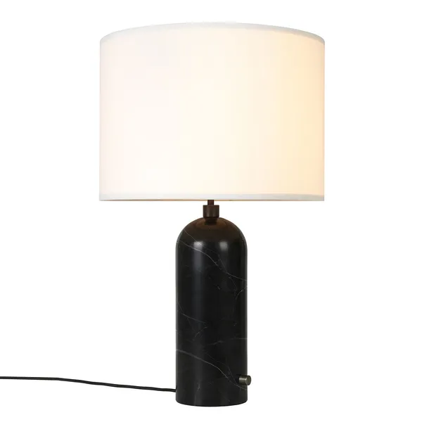 Gravity Bordlampe Stor Sort Marmor / Hvid