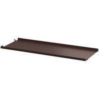 String Hylle Med Lav Kant Metall 78x30 cm Mørkebrun
