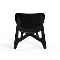 Slab Loungestol Svart / Svart Läder