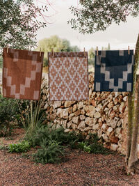 Ikat Keittiöpyyhe 50x70 cm Mist Blue / Terracotta
