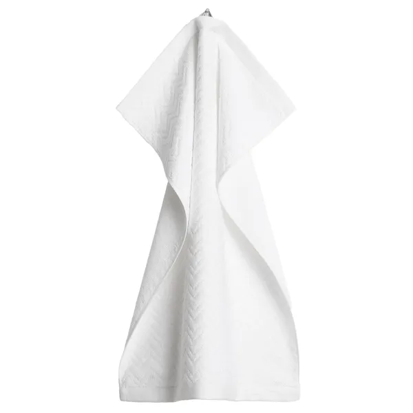Jacquard Herringbone Towel 30X50 Faded Brick Pyyhe 30x50 cm Valkoinen