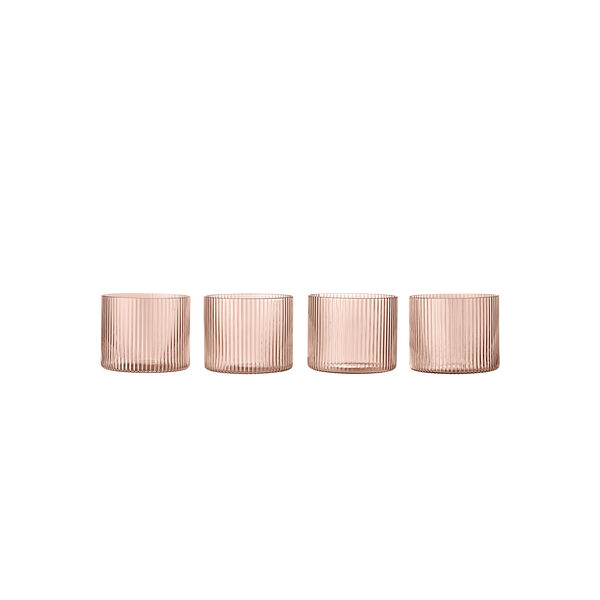 Ripple Glas Low 4-pak Blush