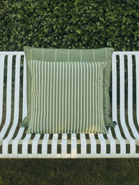 Terrazza Cushion 60x60 cm Olive narrow stripe