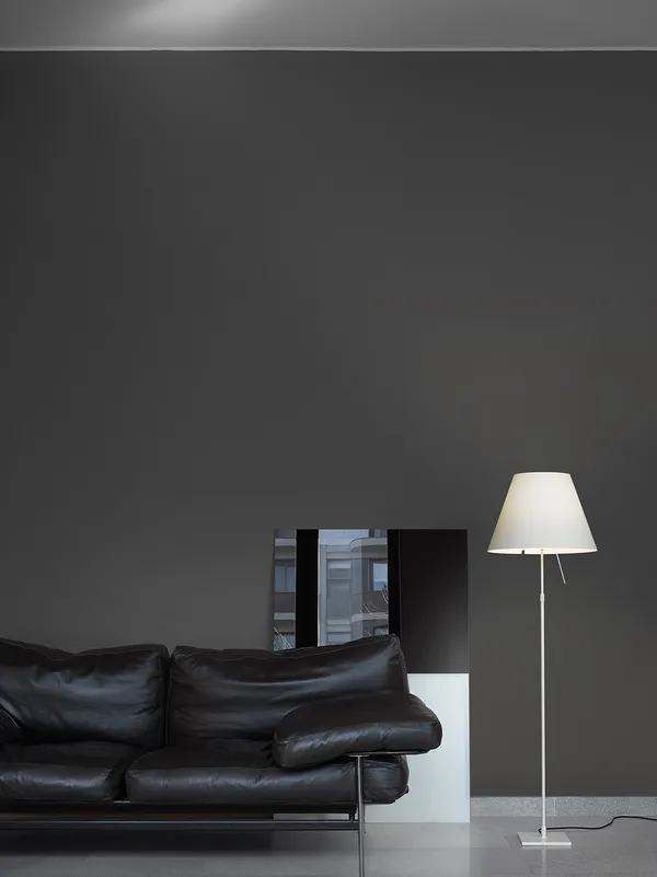 Costanza Floor Lamp Aluminum/White