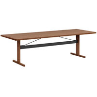 Passerelle Bord 95x260 cm Lackad Valnöt / Svart