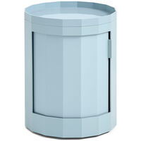 Facet Skap Lav med Føtter / Hjul Misty Blue
