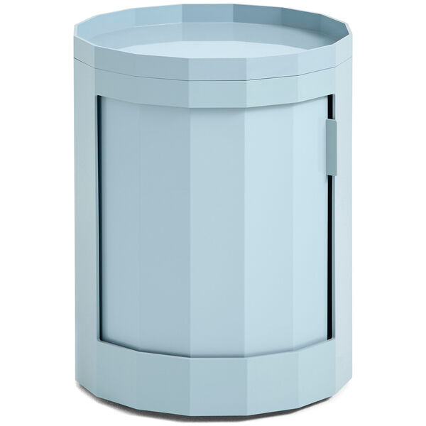 Facet Skab Lav med Fødder / Hjul Misty Blue