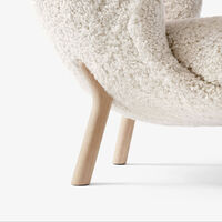 Little Petra VB1 Loungestol Set Fårskinn Moonlight / Oljad Ek