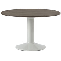 Midst Matbord Ø120 cm Mörkoljad Ek / Grå