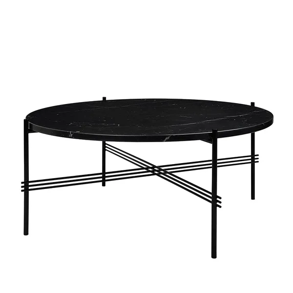 TS Soffbord 80 cm Svart / Svart Marquinamarmor