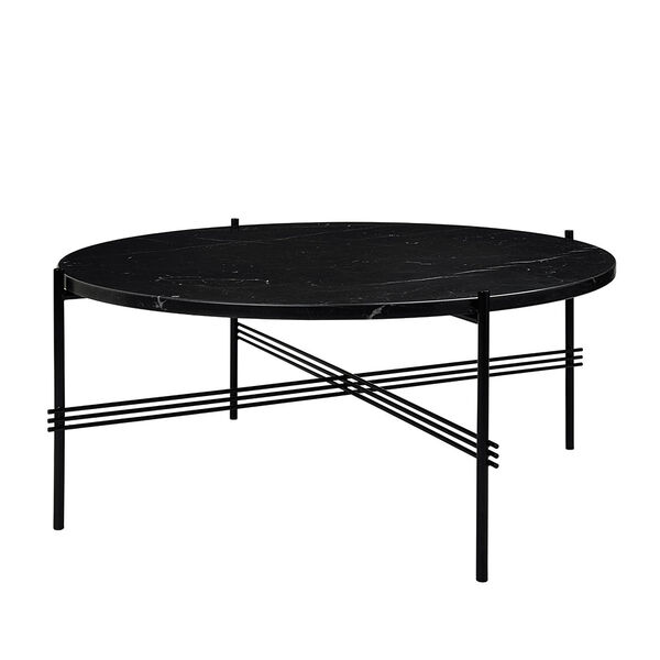 TS Soffbord 80 cm Svart / Svart Marquinamarmor