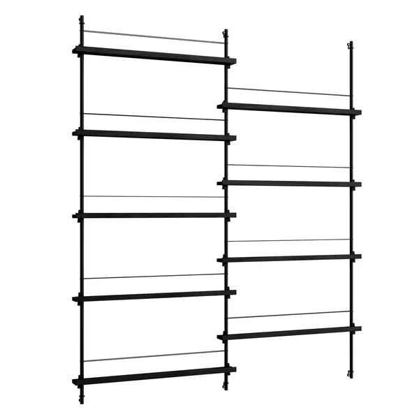 Magazine Hylle 162x188 cm Sort