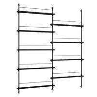 Magazine Hylle 162x188 cm Sort