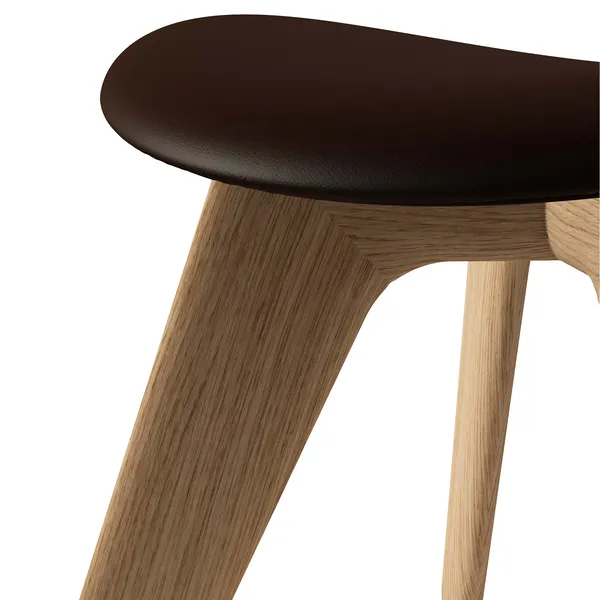 Slab Ottoman Naturlig / Choko Leather