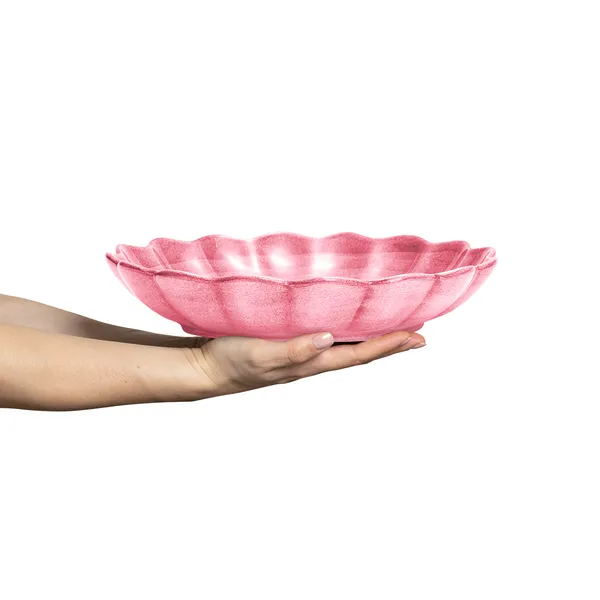 Oyster Skål 31 cm Rosa