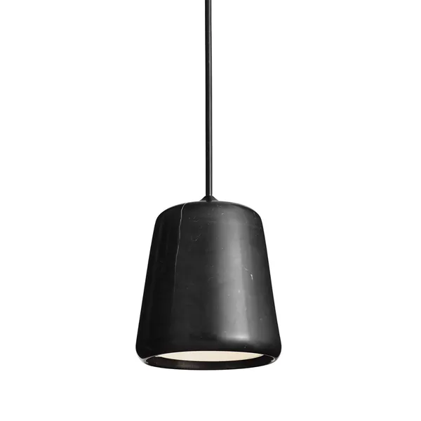 Material Anhengslampe Svart / Svart Marmor