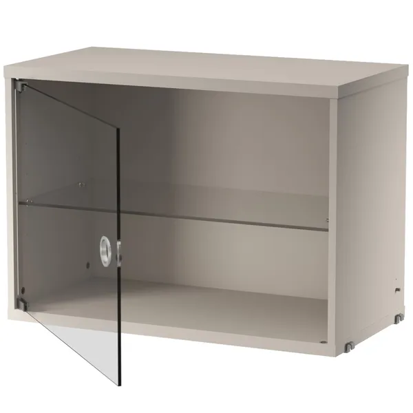 String Skap med Glassdør 30x58 cm Beige