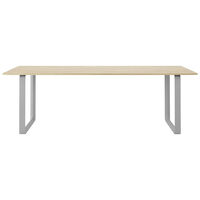 70/70 Bord 90x225 cm Solid Eik / Grå