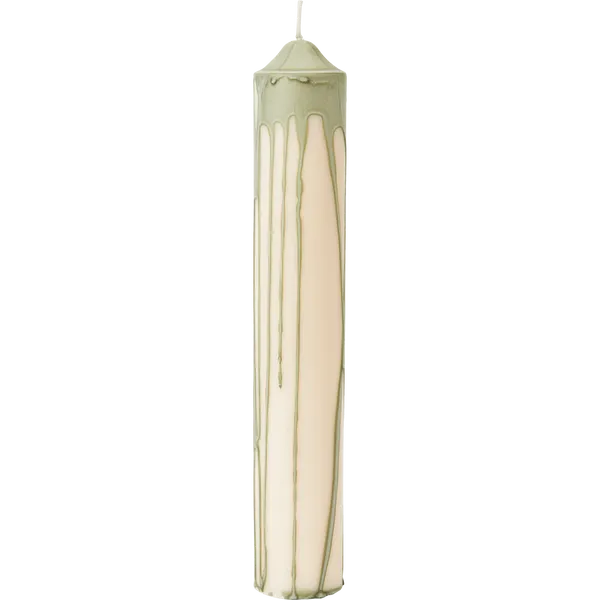 Dryp Bloklys 30 cm Tea Green