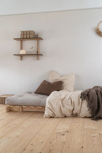 Roots 90 Loungefåtölj Furu / Beige