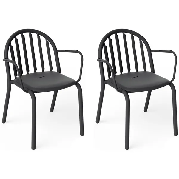 Fred's Karmstol 2-pack Antracit