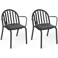 Fred's Karmstol 2-pack Antracit