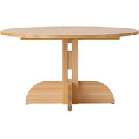 Puffin Spisebord Ø140 cm Massiv Naturlig Eik