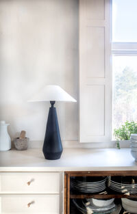 Basic Flat Lampeskærm Hvid 42 cm