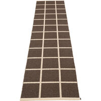Criss Muovimatto Dark Brown / Cream 70x300 cm