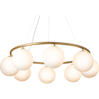 Miira 8 Circular Lysekrone Messing / Opal