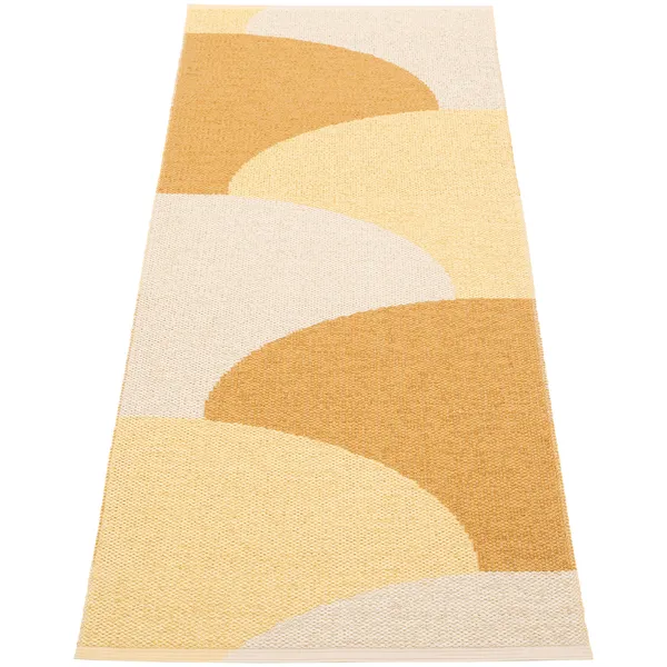 Hill Tæppe 70x180 cm Ochre / Pale Yellow / Cream