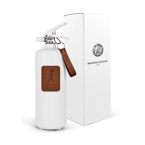 Solstickan Brandsläckare 2 kg Leather Edition/ Mörkbrun