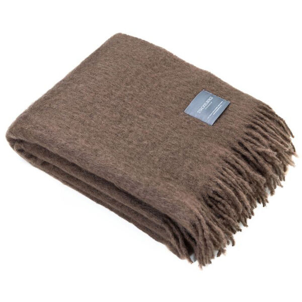 Mohair Pledd 130x170 cm Mocca