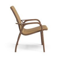 Laminett Lenestol Skinn Lakkert Valnøtt / Light Brown