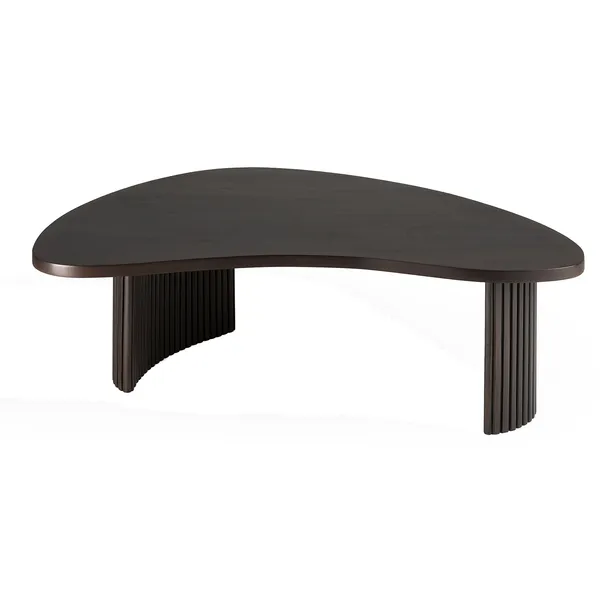 Mahogany Boomerang Soffbord Mörkbrun 125x75x40 cm
