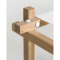 Woody Column Hylly Matala Valkoinen