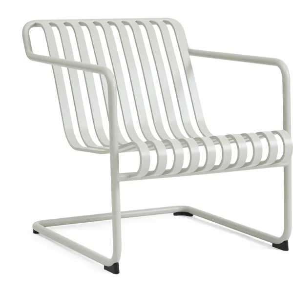 Palissade Cantilever Lounge Chair Low Sky grey powder coated steel