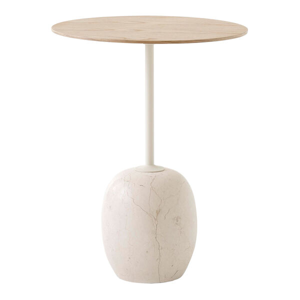 Lato LN8 Bord 40 cm Lackerad Ek / Crema Diva Marble