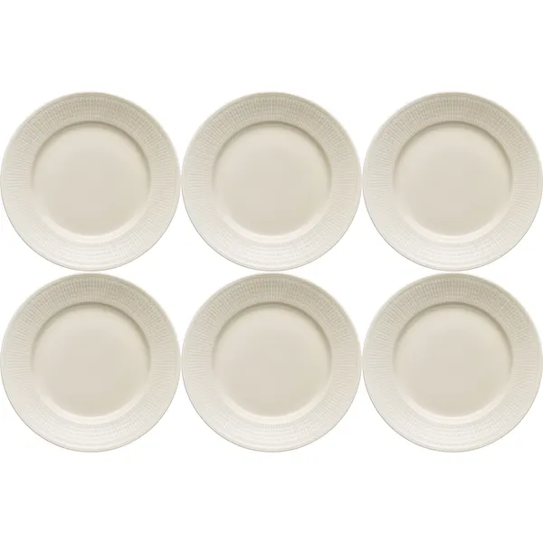 Swedish Grace Lautanen 21 cm 6 kpl:n pakkaus Oat (Beige)