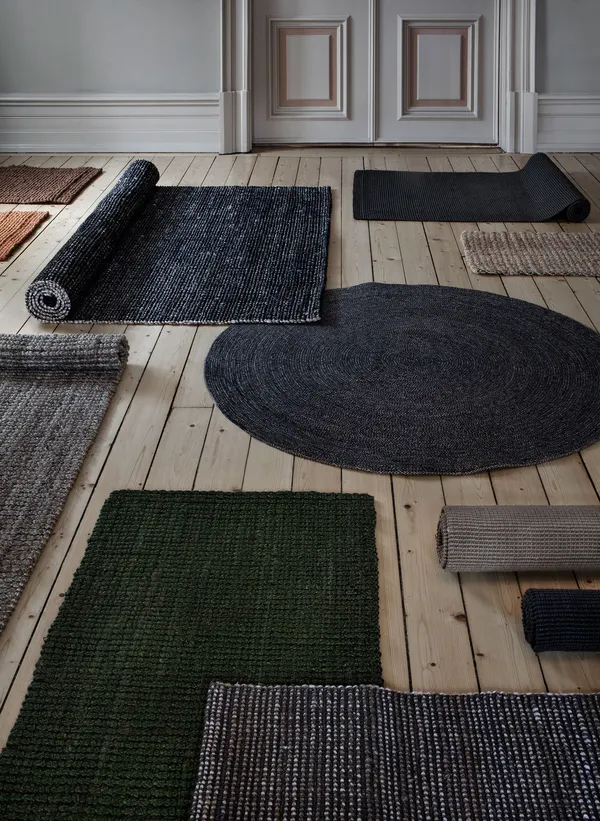 Ella Rug 125 cm White/Natural