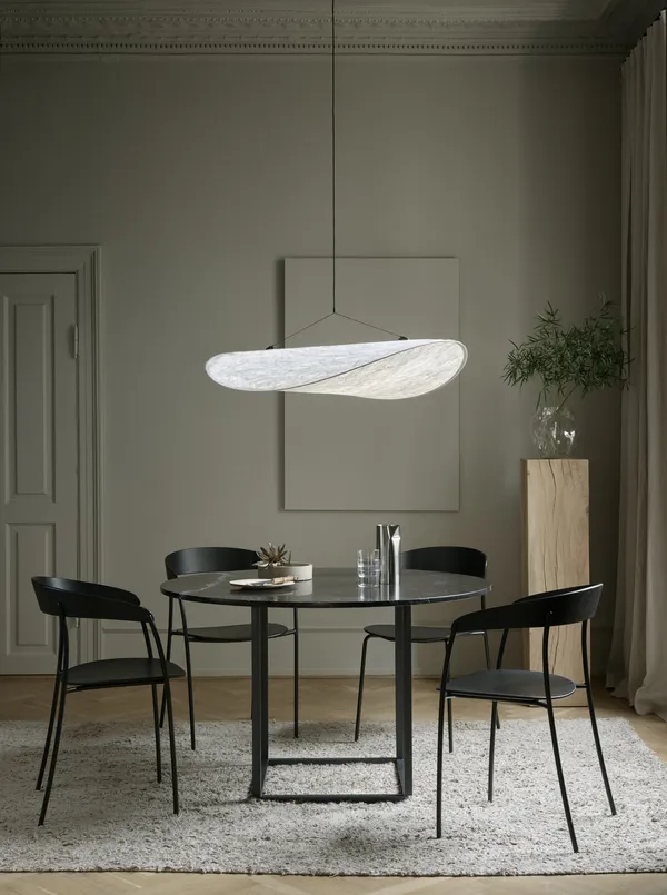 Florence Matbord 120 cm Svart Marmor / Svart
