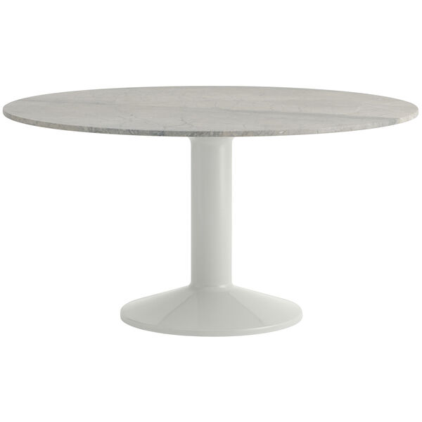Midst Matbord Ø140 cm Grå Marmor / Grå