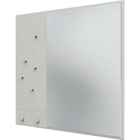 Memo Wall Mirror With Notice Board Nordic