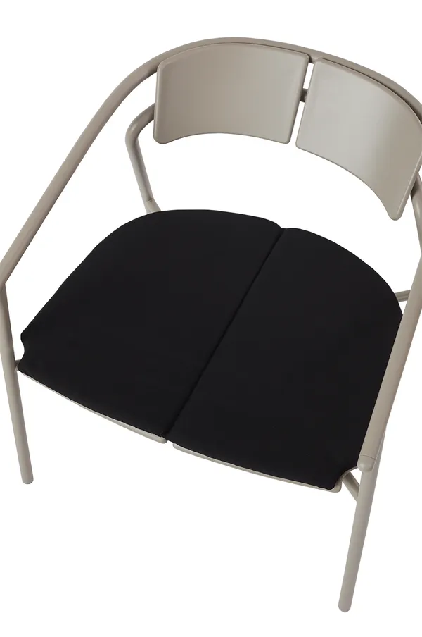 Novo Lounge Chair Cushion Black L56xW62x18CM